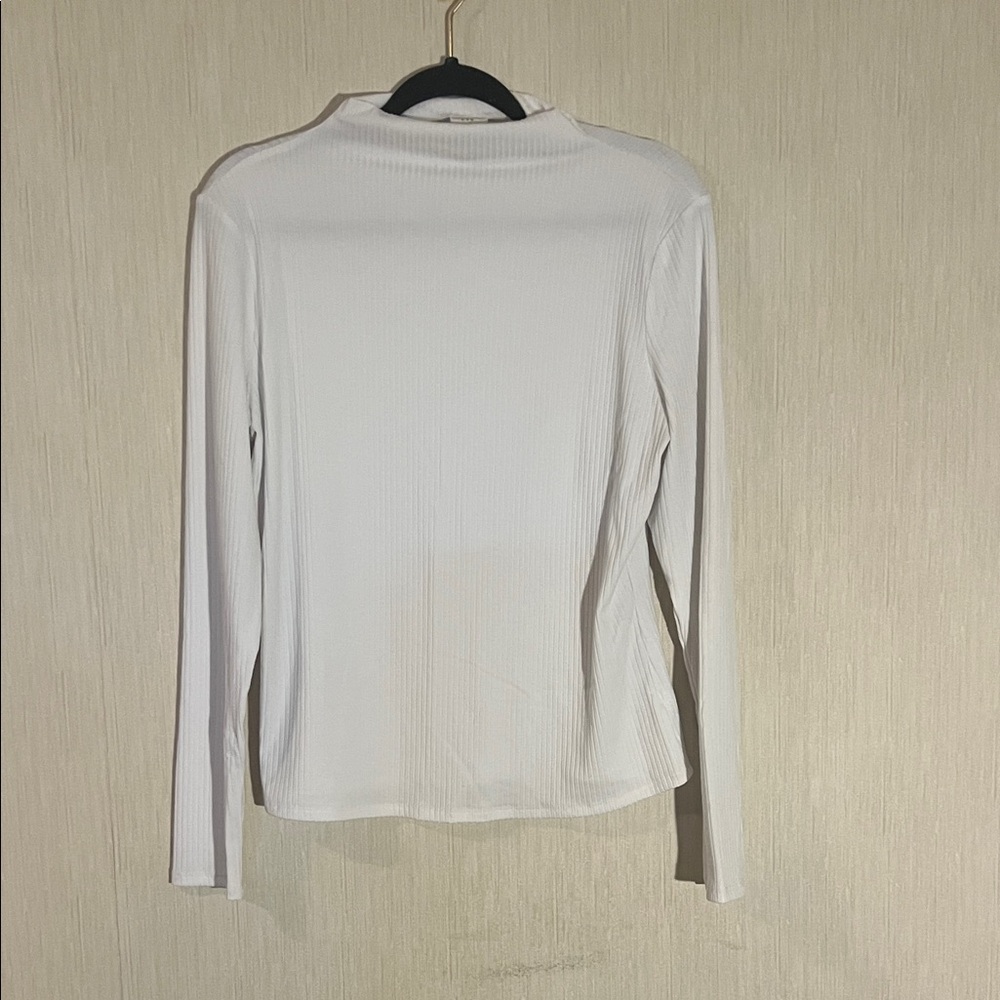a new day Classic White Long Sleeve Top
